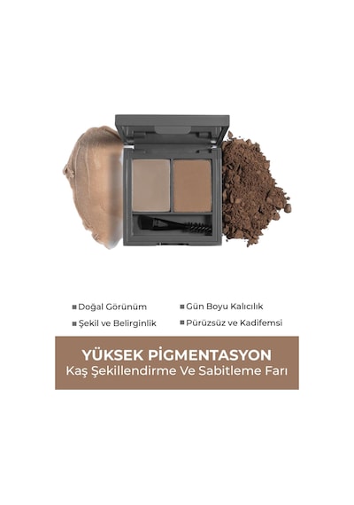 Alix Avien Şekillendirici Belirginleştirici Kahve Kaş Sabitleme Farı-perfect Fix Brow Palette 702 Brown