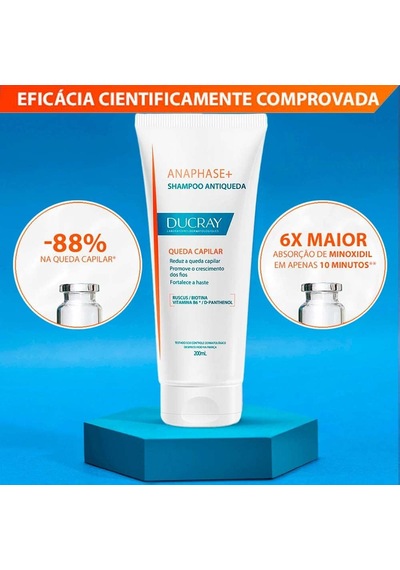 Ducray Anaphase +plus Shampoo 100ml 1 Paket Beyaz
