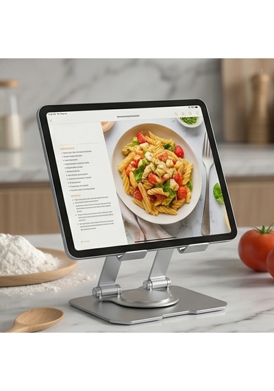 360 Dönebilen Katlanabilir Metal Tablet Standı Telefon Ve Tablet Uyumlu Masaüstü Tutucu