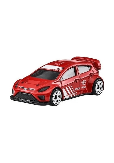 Hot Wheels Silver Series '12 Ford Fiesta - Silver Series Compact Kings Kırmızı-siyah 1/64 Diecast Mo Çok Renkli