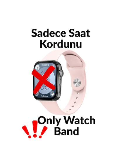 Huawei Watch Fit 3 Uyumlu Krd-11 22mm Silikon Kordon Pembe