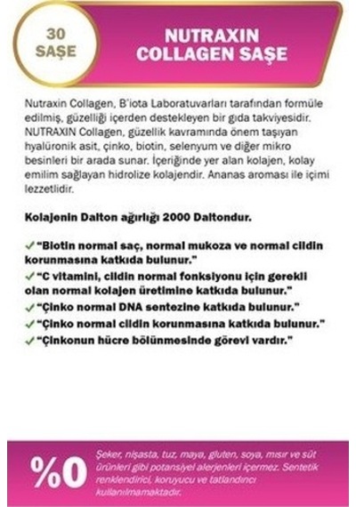 Nutraxin Beauty Collagen 10.000 Mg 30 Sase