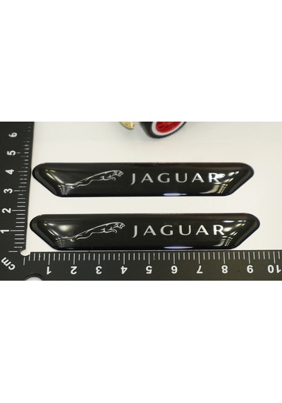 Jaguar Logo Çamurluk Yanı Ve Ayna Metalize Damla Desen 3M Logo Ar