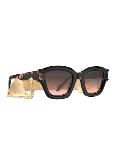 Original Vintage Sunglasses Naples Baroque Nq 02 Dark Pink 51 Kadın Güneş Gözlüğü