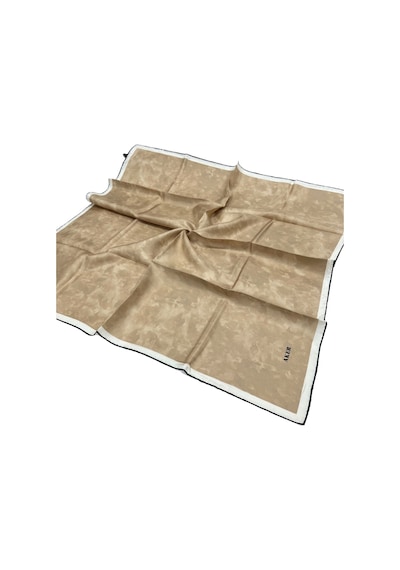 Aker İpek Eşarp Twill - Batik Desen - Camel 913