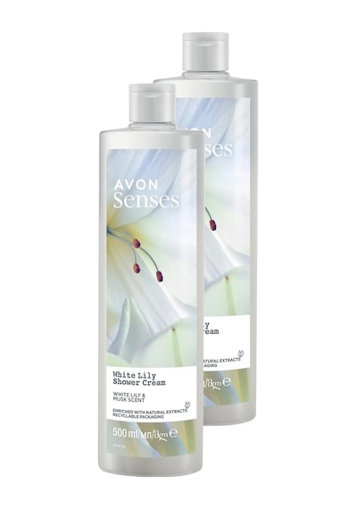 Avon Senses White Lily Beyaz Zambak Kokulu Duş Jeli 2 x 500 ML