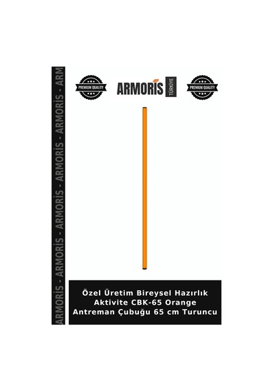 Özel Üretim Bireysel Hazırlık Aktivite Cbk-65 Orange Antreman Çubuğu 65 Cm Turuncu
