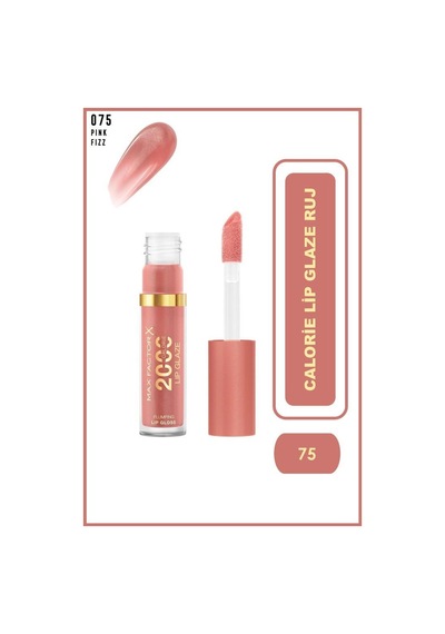 Max Factor 2000 Calorie Lip Glaze 075 Pink Fizz 01 Cool Mauve