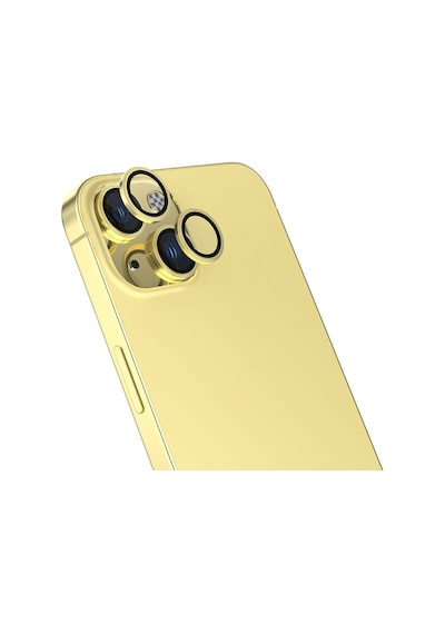 Apple Uyumlu iPhone 15 Zore Cl-13 Kamera Koruyucu-sarı Sarı