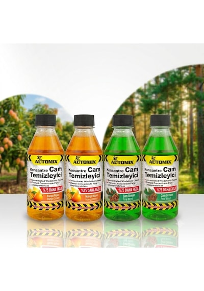Automix Konsantre Cam Temizleyici 4lü Paket - 400 Ml
