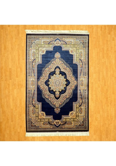 Semerkant 200 X 300 İpek Halı Lacivert
