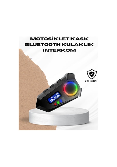 Bluetooth 5.4 İnterkom Ip65 Toz Ve Su Geçirmez Led Göstergeli 20383752