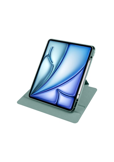 Apple Uyumlu iPad Air 11inç M2 2024 Kılıf Termik Kalem Bölmeli Dönebilen Standlı Kılıf Air 4./5.nesil