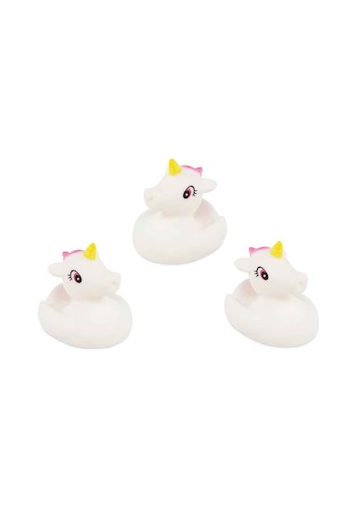 Unicorn Bebek Banyo Oyuncağı Seti - Unicorn Vinil Figürler 3'lü