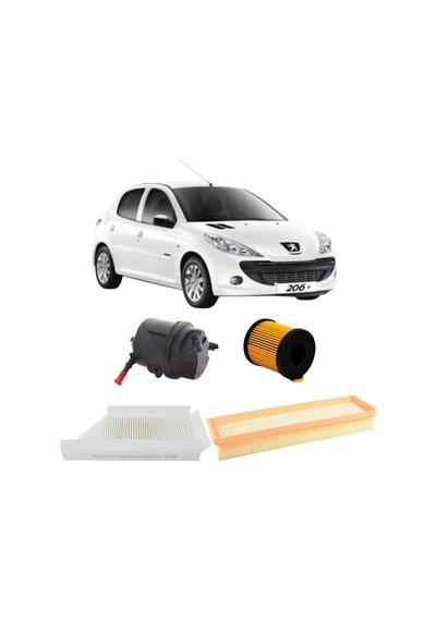 Peugeot 206 1.4 Hdı Periyodik Bakım Filtre Seti 3'lü