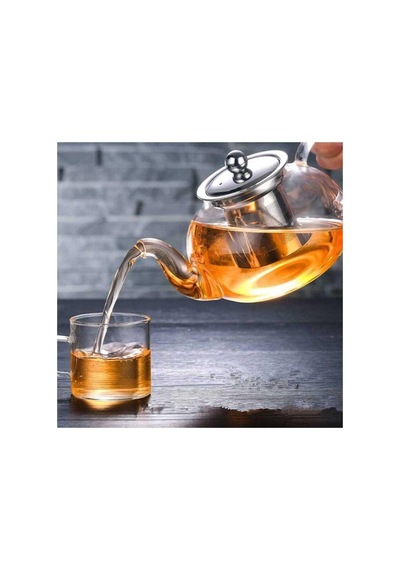 Coffee Tools Borosilikat Cam Demlik 400 Ml - Çelik Süzgeç Cd-400m Çok Renkli