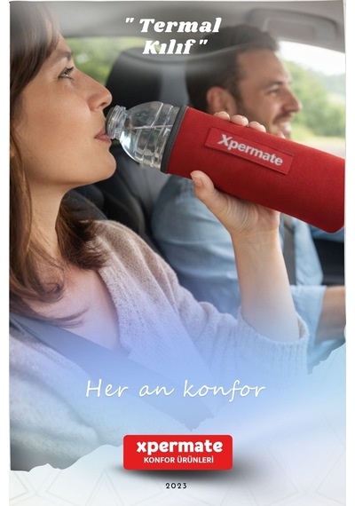Xpermate Termal İçecek Kılıfı Sıcak & Soğuk Tutan Su Termal Kılıf 1,5l Kırmızı