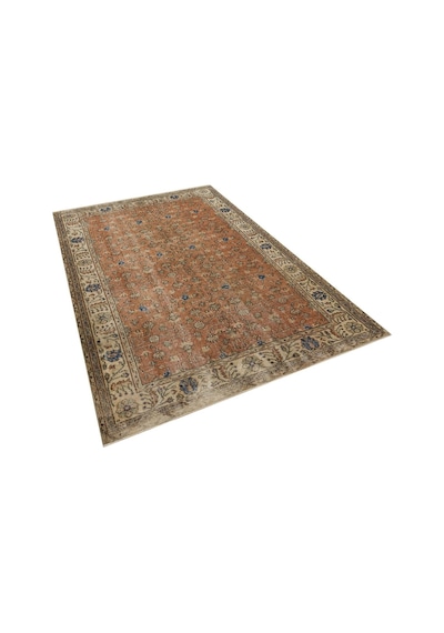 Romantik Vintage Gül Desenli Yün Halı - 165x260 Cm 9939
