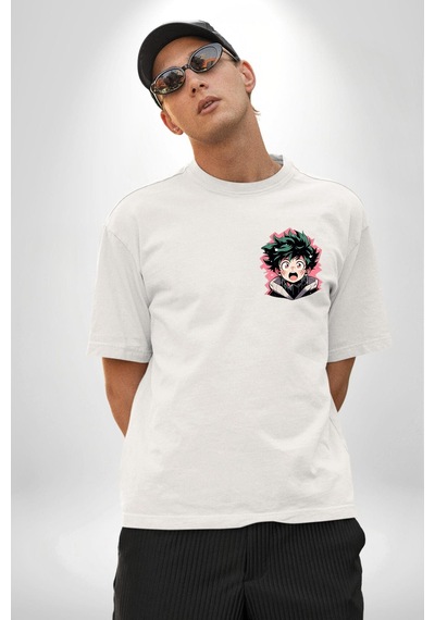 My Hero Academia Dabi Anime Beyaz Oversize Unisex Ön Ve Sırt Baskılı Tişört Beyaz My Hero Academia Dabi Anime Beyaz Oversize Unisex Ön Ve Sırt Baskılı Tişört Beyaz