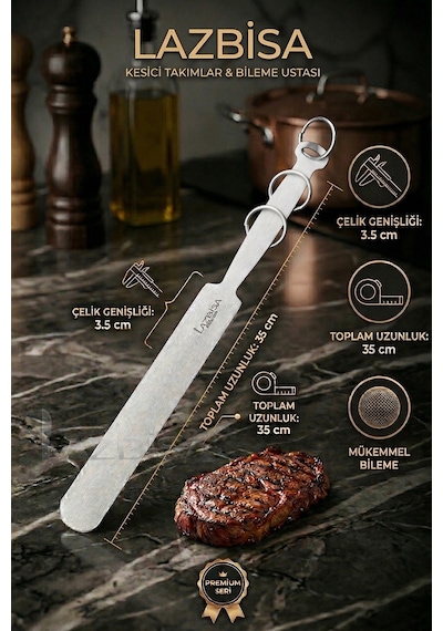 Lazbisa MFT-010 İncisive Serisi Masat Mutfak Bıçak Bileme Aleti Masatı