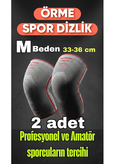 Veltomed 3D Örme Sporcu Dizlik 2'li
