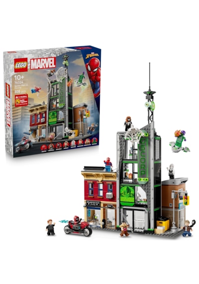 LEGO® ǀ Örümcek Adam, Oscorp'a Karşı 76324 - 10 Yaş ve Üzeri Çocuklar için Yaratıcı Oyuncak Yapım Seti (808 Parça)