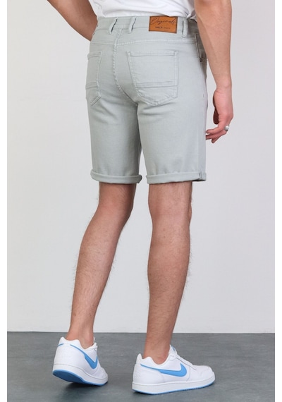 HLT Jeans Erkek Baby Blue Slim Kesim Comfort Likralı Esnek Jeans Şort Thomas-Baby Blue 001