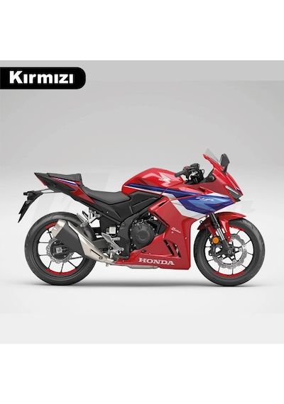Honda Cbr500r Jant İçi Yazı Sticker Etiket Modeli Kırmızı Renk