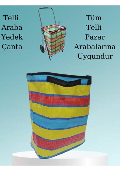 Telli Pazar Arabası Yedek Çanta