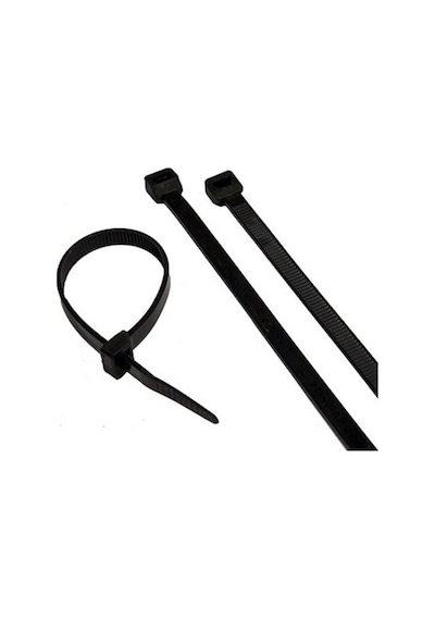 370 3.6Mm - Siyah - 37 Cm Kablo Bağı - 100 Adet