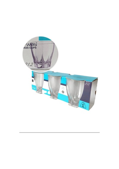 Hubrendy Tedarik Venüs 3'lü Su Bardağı 250ml Royaleks-212 1