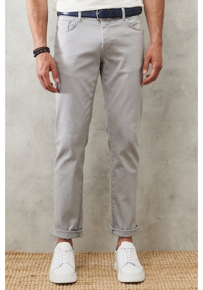 Ac&co Erkek Grı 360 Derece Her Yöne Esneyen Rahat Slim Fit Pantolon Gri