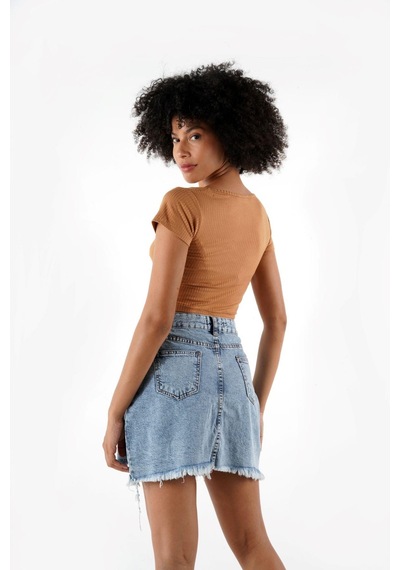 Alexander Gardi Alexandergardı Queen Anne Yaka Crop Bluz B24-00217 001