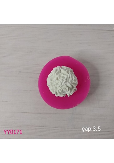 Yy0171 Yuvarlak Tomurcuk Gül Silikon Kalıp