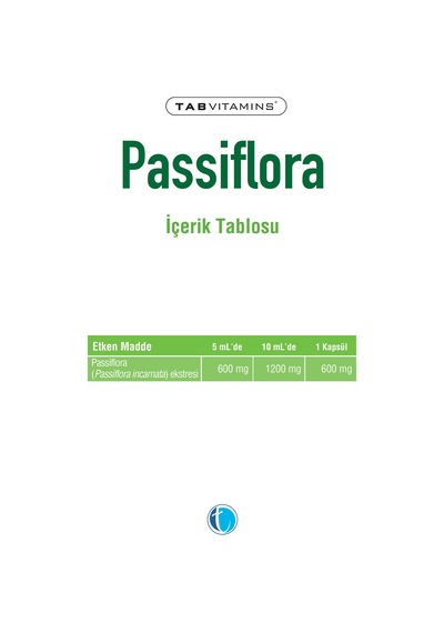 Passiflora Likit 200 Ml Pasiflora Şurup 600 Mg