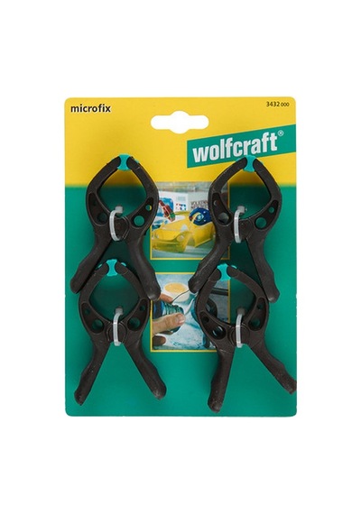 Wolfcraft Microfix 4'lü 30 Mm Mini Yaylı İşkence Seti
