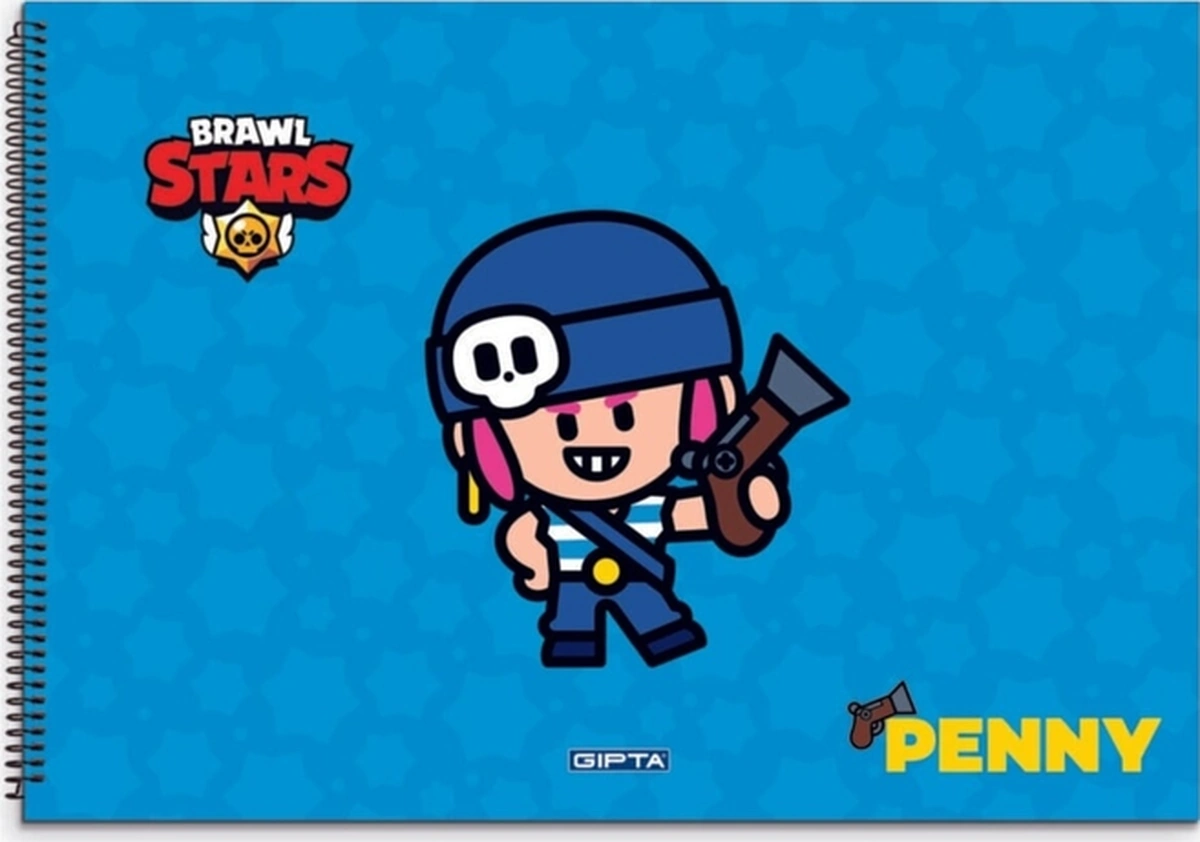 Brawl Star Spiralli Resim Defteri 17x24cm 15 Yaprak 5699 12 Li Paket