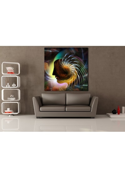 Renk Kartelası Kare Kanvas Tablo 100x100cm