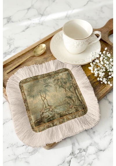 Avangart Elegan Saçaklı Sunum Peçetesi-sanatsal Doğa Klasik Vintage Yeşil Bej Bardak Altlığı Mendil Yağmur Gül Pembesi Avangart Elegan Saçaklı Sunum Peçetesi-sanatsal Doğa Klasik Vintage Yeşil Bej Bardak Altlığı Mendil Yağmur Gül Pembesi