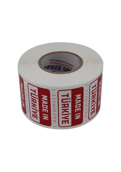 Lexroo Made İn Türkiye Baskılı Kuşe Etiket 50mm X 30mm 1000 Adet Çok Renkli