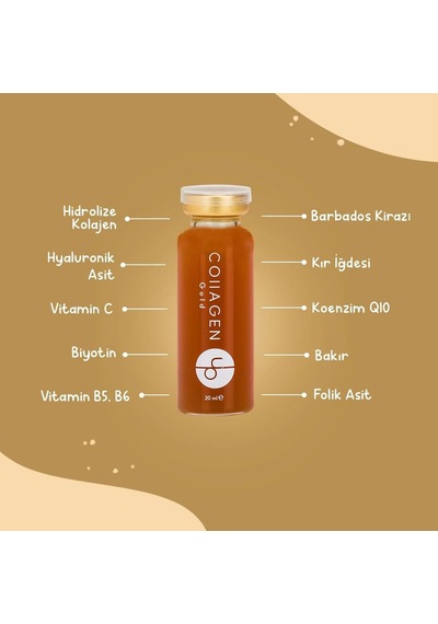 Tr Gold - Kırmızı Üzüm Aromalı İksir 5000 Mg Hidrolize Kolajen, Koenzim Q10, Hyaluronik Asit Ve Vitaminler 30