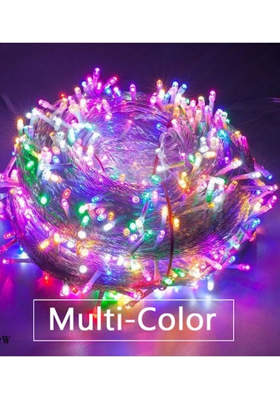 100 Metre Rgb Led Işık Çok Renkli- 8 Fonksiyonlu İç/dış Mekan, Cafe, Ağaç, Bahçe, Yılbaşı Dekoratif RGB