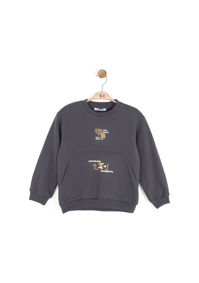 Xo Kids Erkek Çocuk Swaetşirt 4-8 Yaş 49507 Antrasit