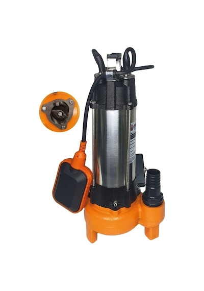 MOONSH2.5 Hp Drenaj Logar Atık Dalgıç Su Pompası Motoru Bıçaklı P