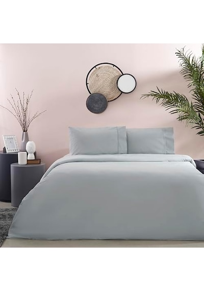 Basic Standart Pamuk Nevresim Takımı, Antrasit, Queen Size 0