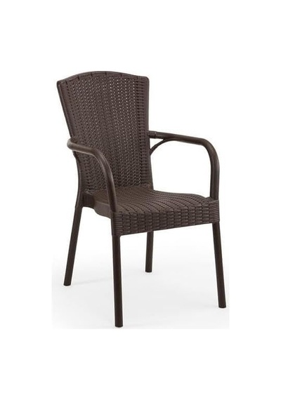 Mandella Doğa Rattan Koltuk Kahverengi Çok Renkli