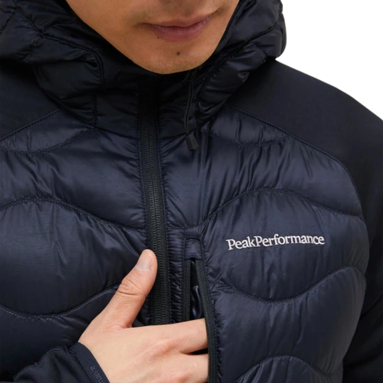 Peak Performance Helium Down Hybrid Hood Erkek Siyah Outdoor Ceketi 001 Siyah