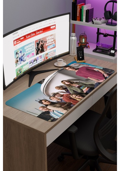 Dexter V5 90x40 Xxl Gaming Kauçuk Kaymaz Taban Mouse Pad Fare Altlığı