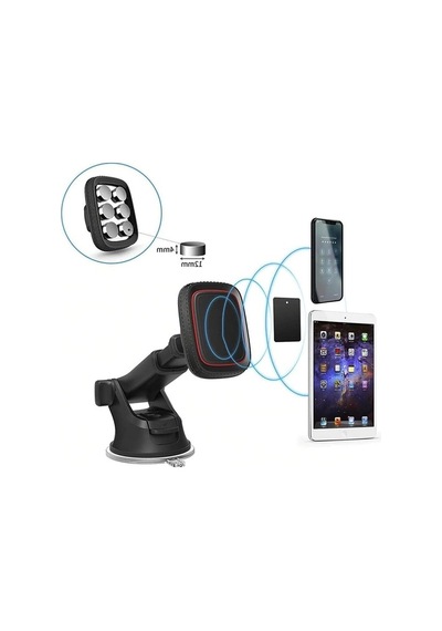 360 Dönen Mıknatıslı Telefon Tutucu - Tüm Modellerle Uyumlu