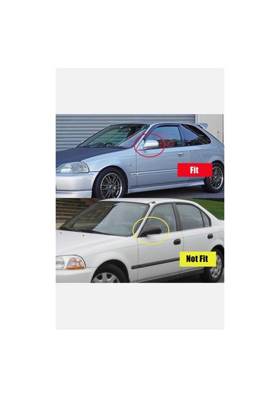 Honda Civic 1996-2001 Yarasa Ayna Kapağı Pianoblack İthal Abs Plastik A+ Kalite